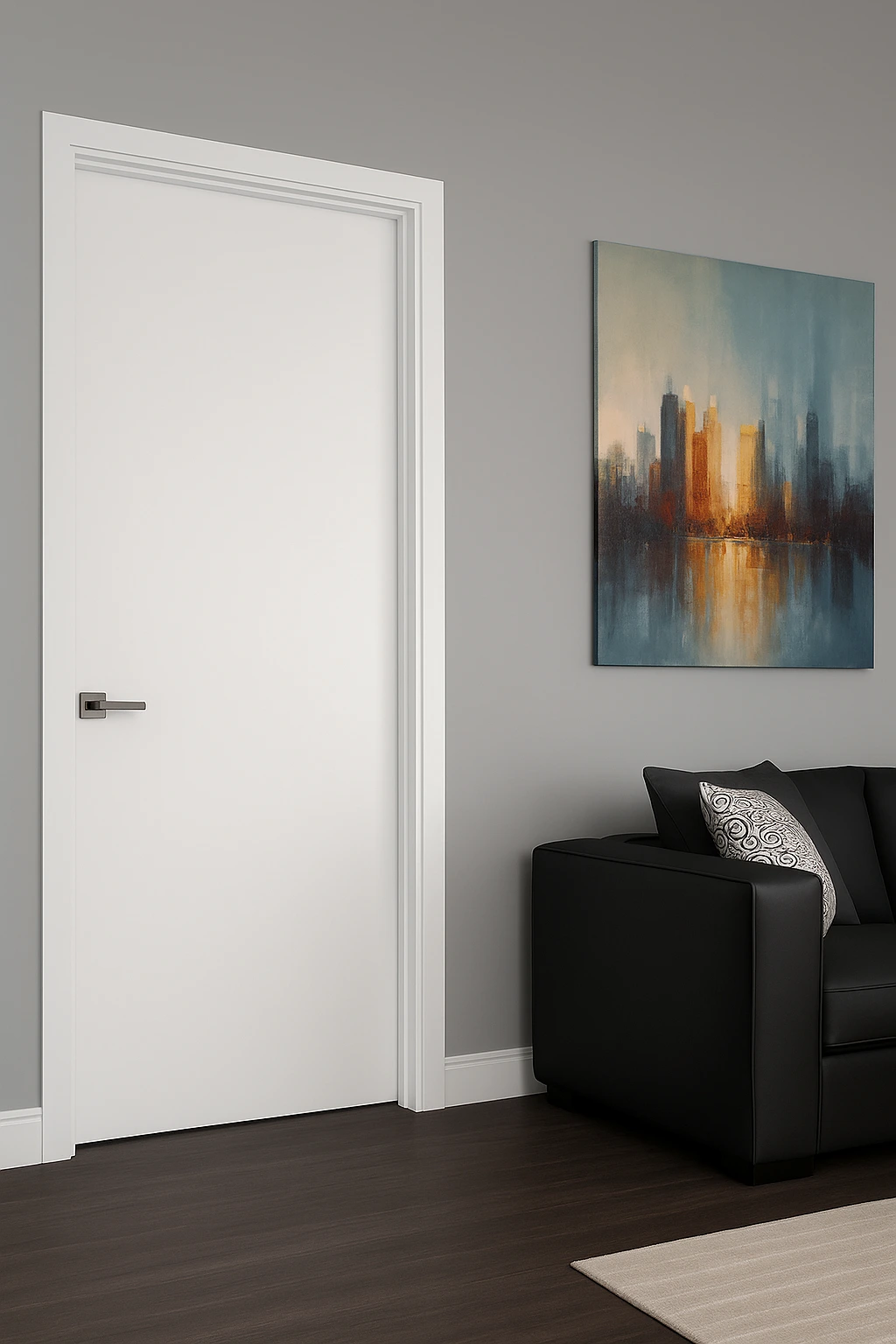 Portes intérieures – Lisses (peintes)