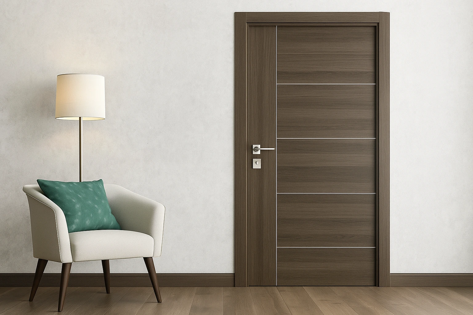 Portes intérieures – Effet bois stratifié